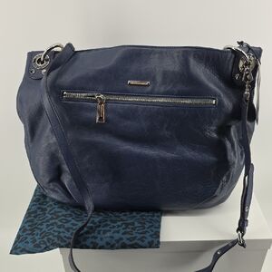 Rebecca Minkoff Dark Blue Leather Shoulder Bag